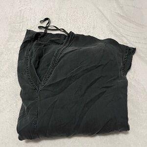 Cloth & Stone 100% Tencel Wide Leg Cropped Jumpsuit